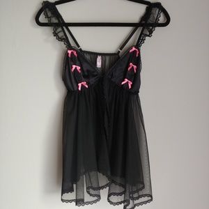 SET! Sexy little things black babydoll and panty